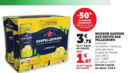 Bi1 SANPELLEGRINO Boisson gazeuse aux fruits offre