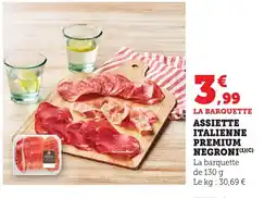 Bi1 Assiette italienne premium negroni offre