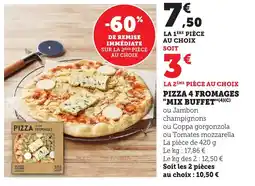 Bi1 Pizza 4 fromages offre