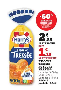 Bi1 HARRYS Brioche tressee au sucre offre