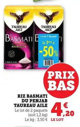Bi1 TAUREAU AILE Riz basmati du penjab offre