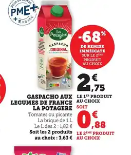 Bi1 LA POTAGERE Gaspacho aux legumes de france offre