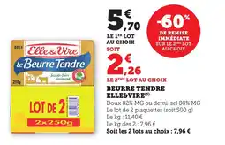 Bi1 ELLE & VIRE Beurre tendre offre