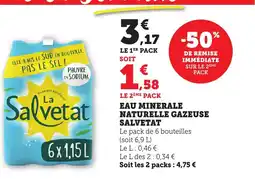 Bi1 SALVETAT Eau minerale naturelle gazeuse offre