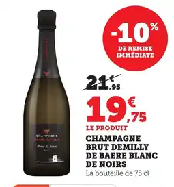 Bi1 Champagne brut demilly de baere blanc de noirs offre
