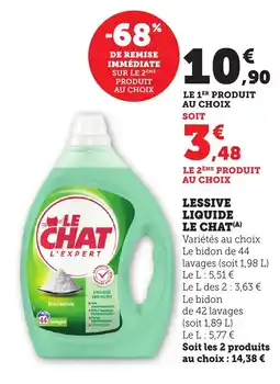 Bi1 LE CHAT Lessive liquide offre