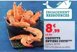 Bi1 Crevette entiere cuite offre