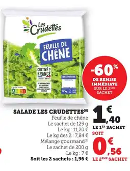 Bi1 LES CRUDETTES Salade offre