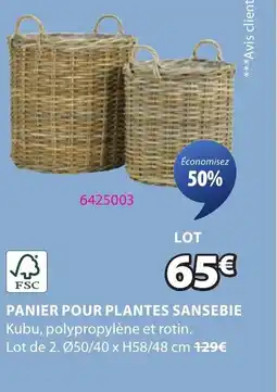 JYSK Panier pour plantes sansebie offre