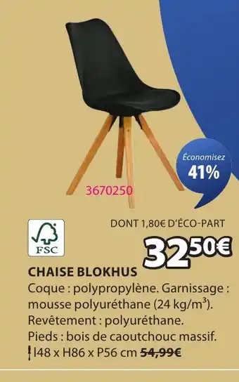 JYSK Chaise blokhus offre