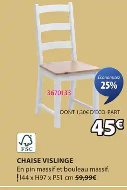 JYSK Chaise vislinge offre