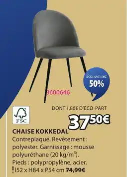 JYSK Chaise kokkedal offre