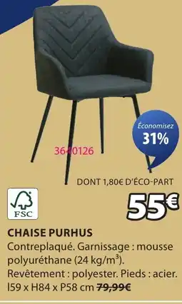 JYSK Chaise purhus offre