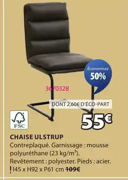 JYSK Chaise ulstrup offre