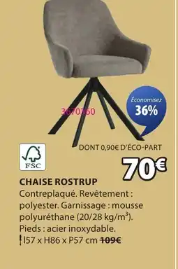 JYSK Chaise rostrup offre