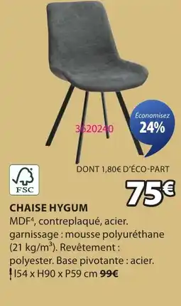 JYSK Chaise hygum offre