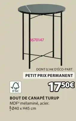 JYSK Bout de canapé turup offre