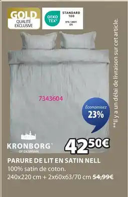 JYSK Parure de lit en satin nell offre