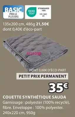 JYSK Couette synthétique offre