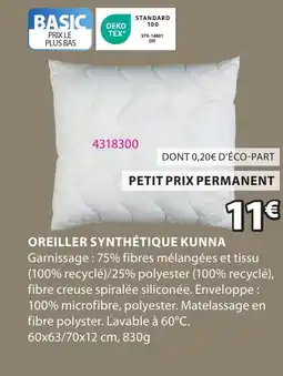 JYSK Oreiller synthétique kunna offre