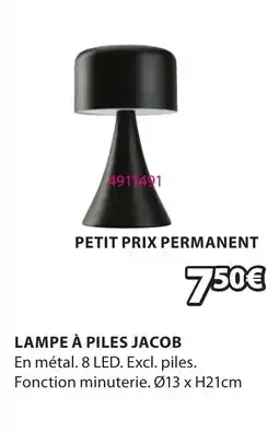 JYSK Lampe à piles jacob offre