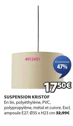 JYSK Suspension kristof offre