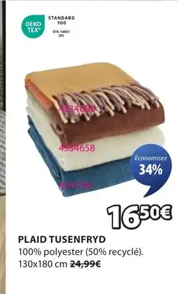 JYSK Plaid tusenfryd offre
