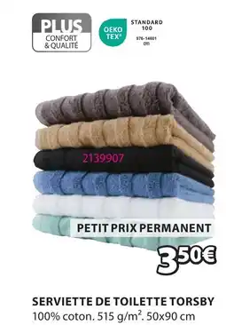 JYSK Serviette de toilette torsby offre