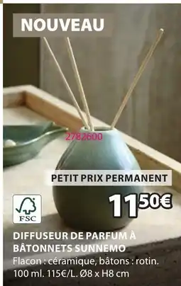 JYSK Diffuseur de parfum à bâtonnets sunnemo offre