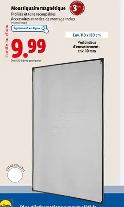 Lidl Moustiquaire magnétique offre