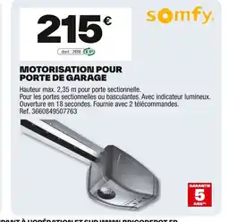 Brico Dépôt Motorisation pour porte de garage offre