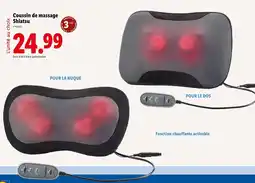 Lidl Coussin de massage shiatsu offre