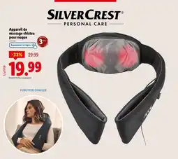 Lidl Appareil de massage shiatsu pour nuque offre