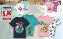 Lidl T-shirts enfant offre