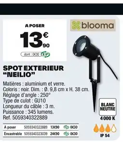 Brico Dépôt Spot exterieur offre
