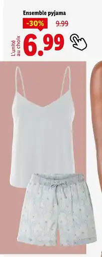 Lidl Ensemble pyjama offre