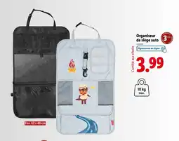 Lidl Organiseur de siège auto offre