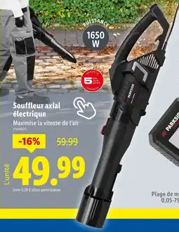 Lidl Souffleur axial électrique offre