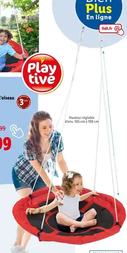 Lidl Balançoire nid d'oiseau offre