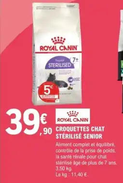 E.Leclerc Brico Croquettes chat stérilisé senior offre
