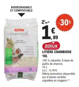E.Leclerc Brico Litière chambiose offre
