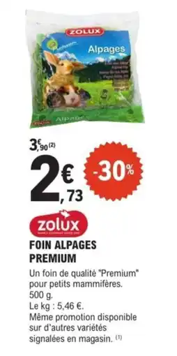 E.Leclerc Brico Foin alpages premium offre
