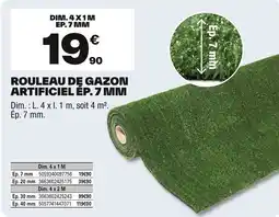 Brico Dépôt Rouleau de gazon artificiel offre