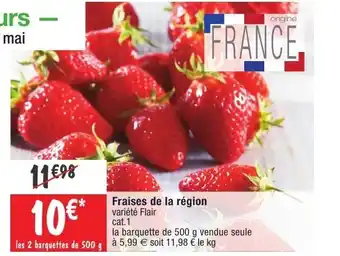 Migros Fraises de la régions offre