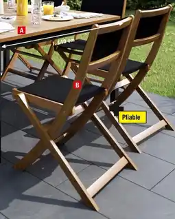 Brico Dépôt Chaise acacia fasia offre