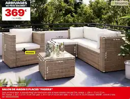 Brico Dépôt Salon de jardin 5 places fasera offre