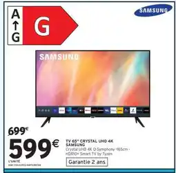 Intermarché Hyper TV 65'' CRYSTAL UHD 4K SAMSUNG offre