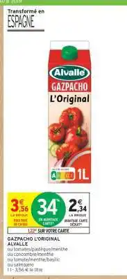 Intermarché Hyper Gazpacho L'original Alvalle offre