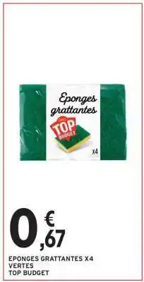 Intermarché Hyper EPONGES GRATTANTES X4 offre