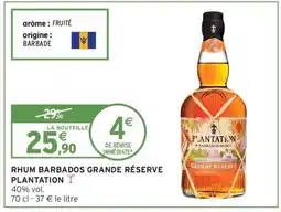 Intermarché Hyper RHUM BARBADOS GRANDE RÉSERVE PLANTATION offre